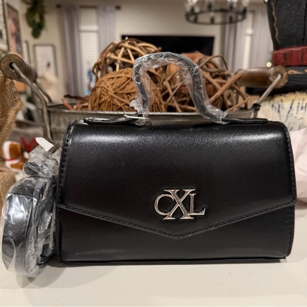 Christian Lacroix Adorable & Classy Little Black Bag with Removable Strap